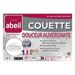 Abeil Couette chaude 400gr/m² Douceur Auvergnate - 140 x 200 cm - 1 personne - New