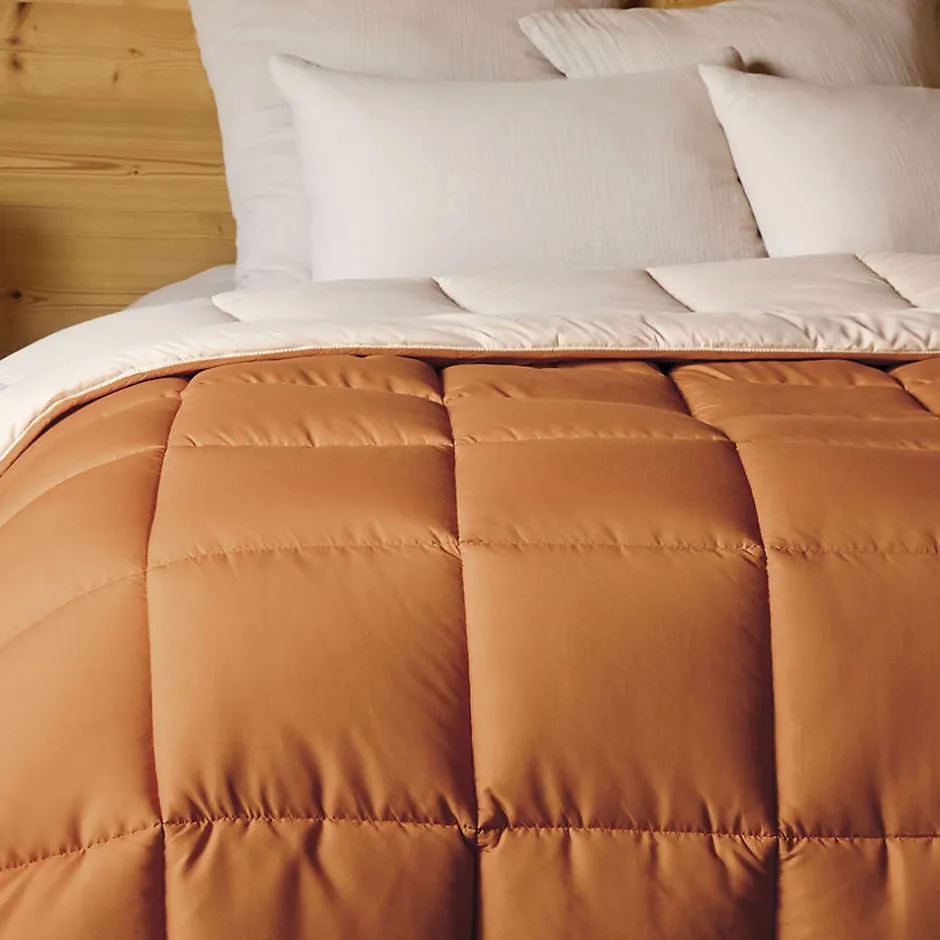Toison d'Or Couette chaude microfibre bicolore 400 gr/m2 (240x260 cm - Cuivre)