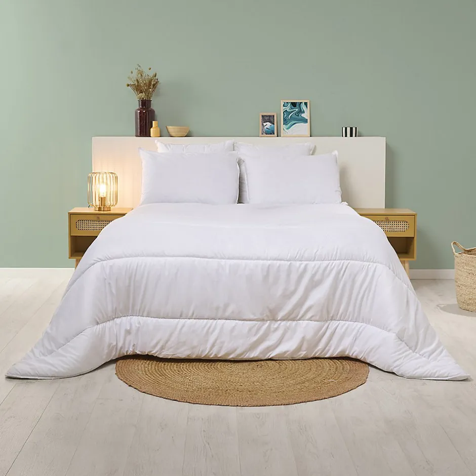Bleu Calin Couette Chaude 200x200cm ANTI-ACARIENS
