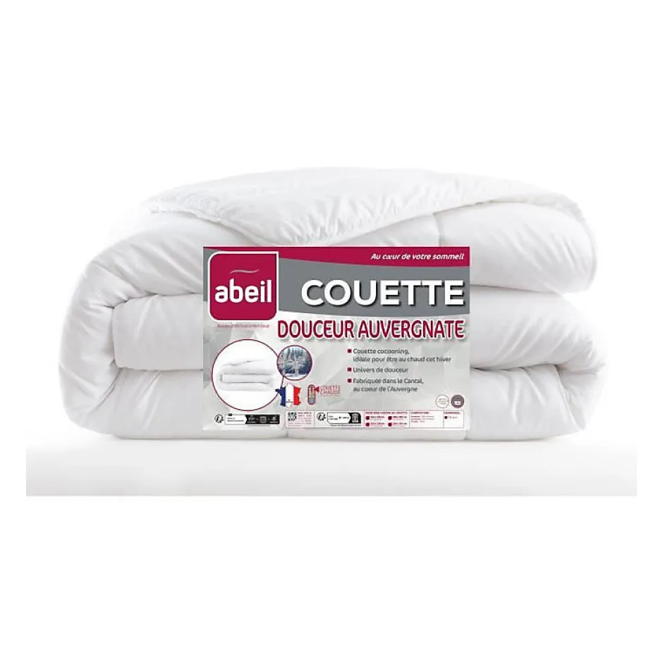 Abeil Couette Douceur Auvergnate - 200 x 200 cm - Chaude - 2 personnes - Hot