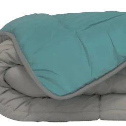 Poyet Motte Couette d'été en microfibre bicolore (240x220 cm - Bleu) Outlet