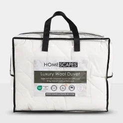 Homescapes Couette en laine biologique épaisse, 200 x 200 cm - Discount