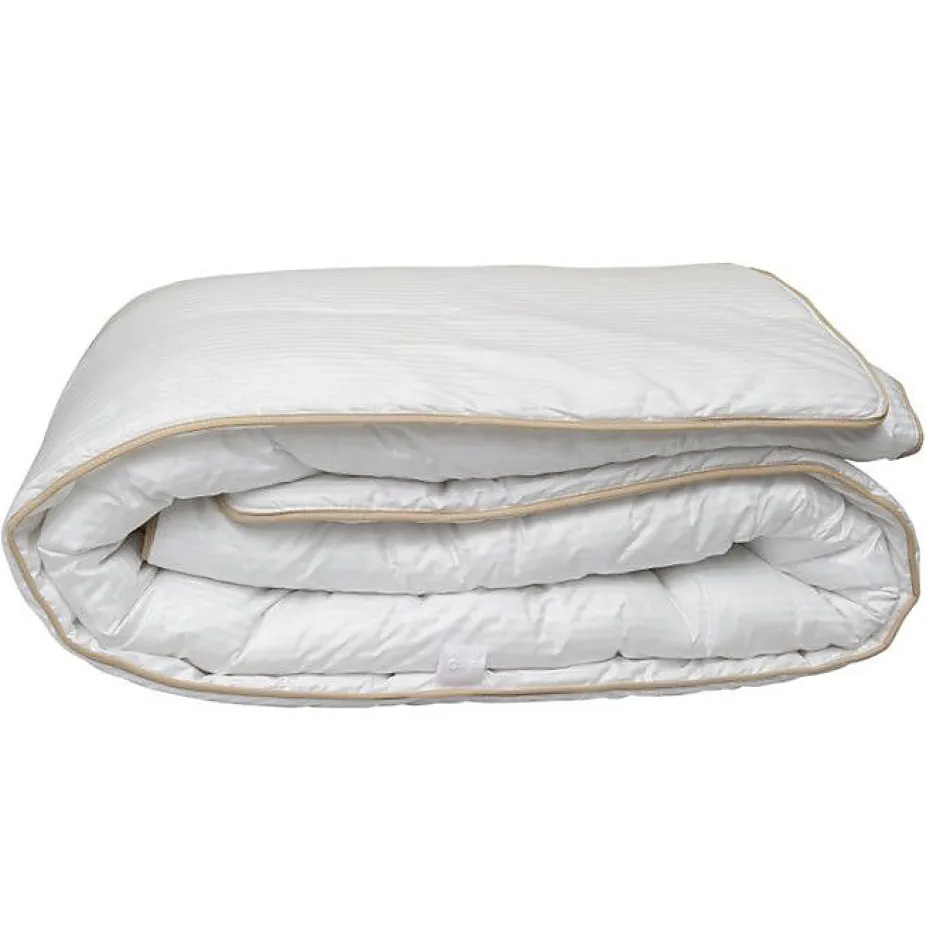 Lestra Couette "Fjord Grand Hotel" Légère Jumelable Satin de coton rayé - 220 x 240 cm pour lit 2 places