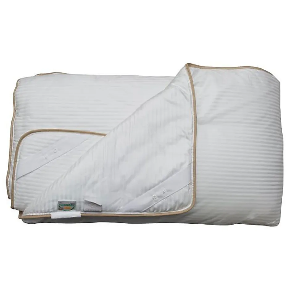 Lestra Couette "Fjord Grand Hotel" Légère Jumelable Satin de coton rayé - 240 x 280 cm pour lit 180 x 200 à 200 x 200 King size