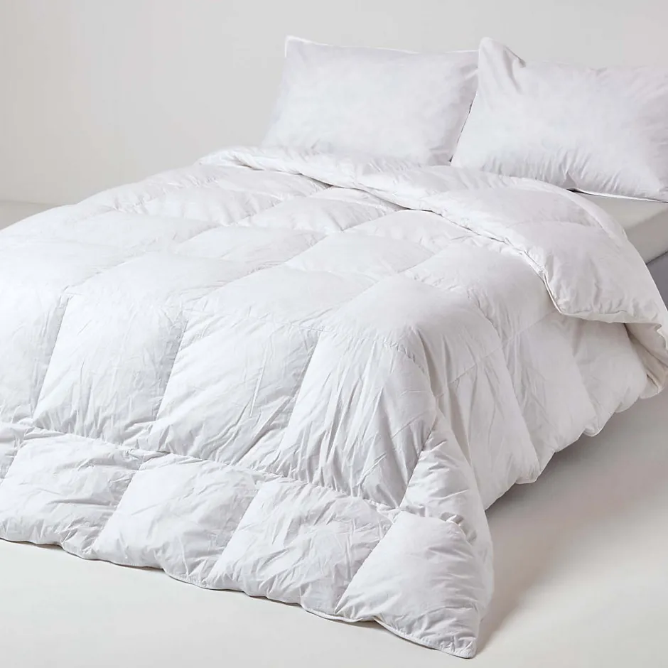 Homescapes Couette hiver 135 x 200 cm en duvet et en plumes de canard 13.5 Tog -