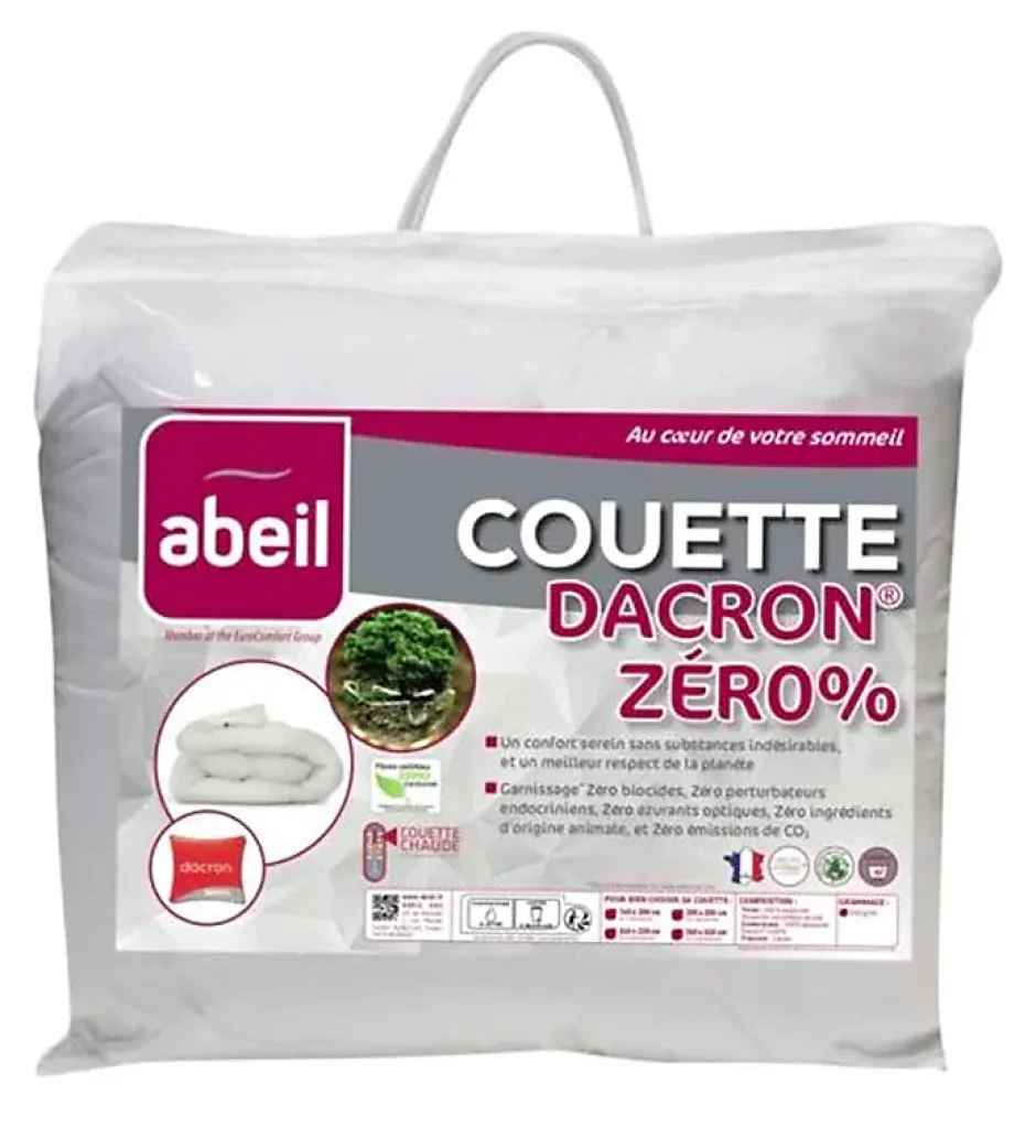 Abeil Couette hiver 350g 140 x 200 cm pour lit 1 place New