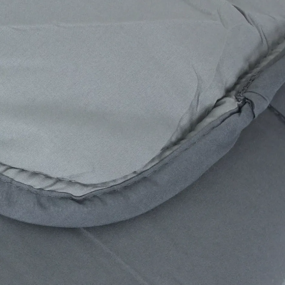 Linnea Couette hiver 200x200 cm COCOON BICOLORE Acier/Argent garnissage fibre polyester 400g/m2 Online