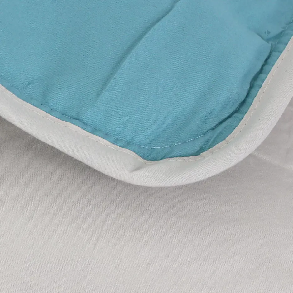 Linnea Couette hiver 260x240 cm COCOON BICOLORE Lac/Galet garnissage fibre polyester 400g/m2 Discount