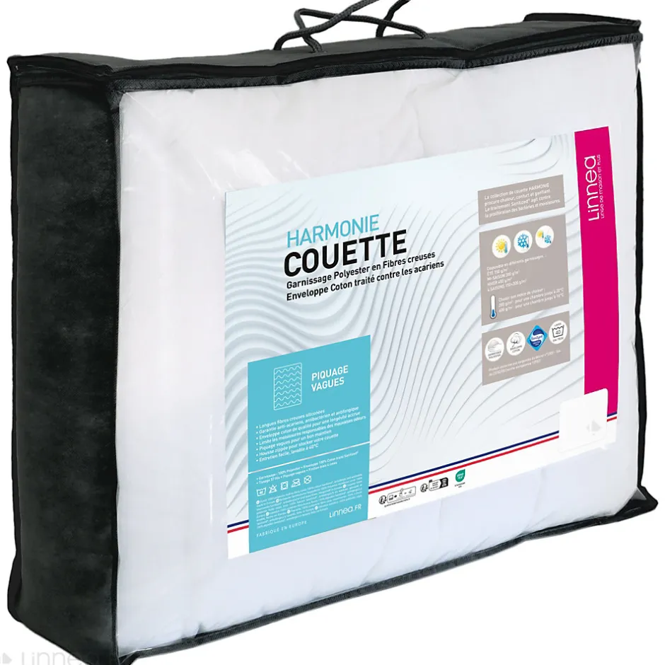 Linnea Couette hiver 200x200 cm HARMONIE garnissage fibre polyester 450g/m2