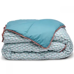 Bleu Calin Couette Imprimée Chaude 140x200cm DOUCEUR Discount