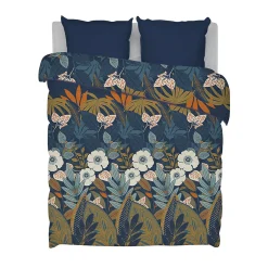 Bleu Calin Couette Imprimée Chaude 220x240cm LA FLORALE