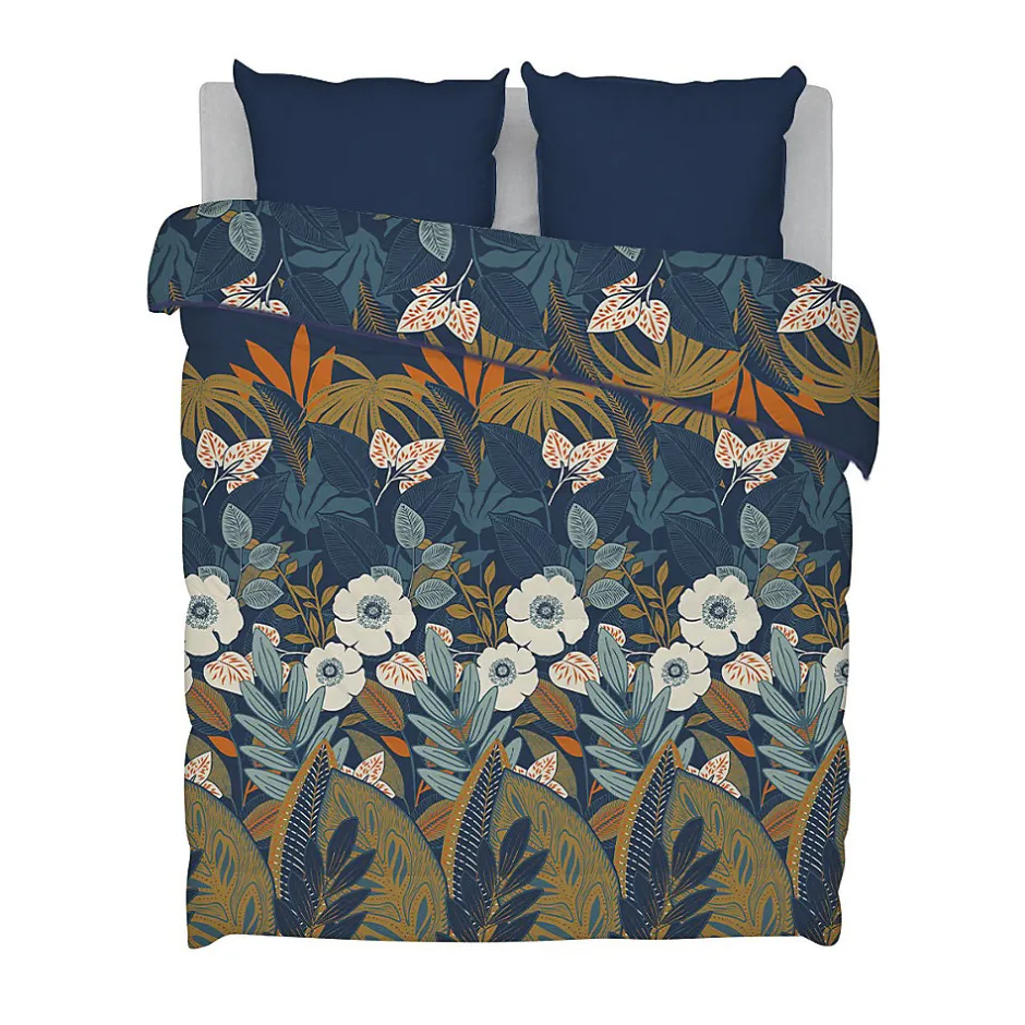 Bleu Calin Couette Imprimée Chaude 220x240cm LA FLORALE