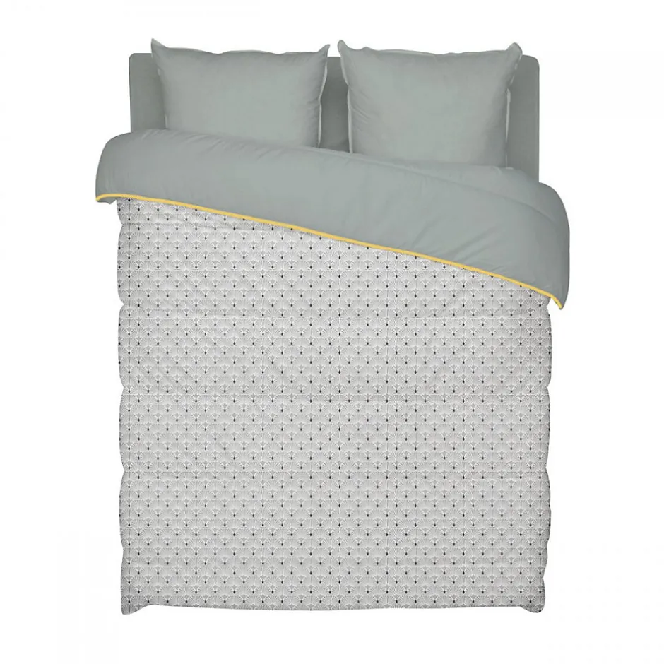 Bleu Calin Couette Imprimée Chaude 140x200cm GRAPHIQUE