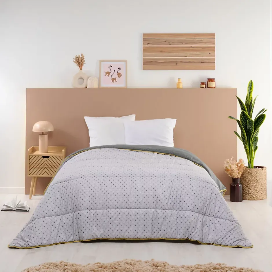 Bleu Calin Couette Imprimée Chaude 220x240cm GRAPHIQUE New