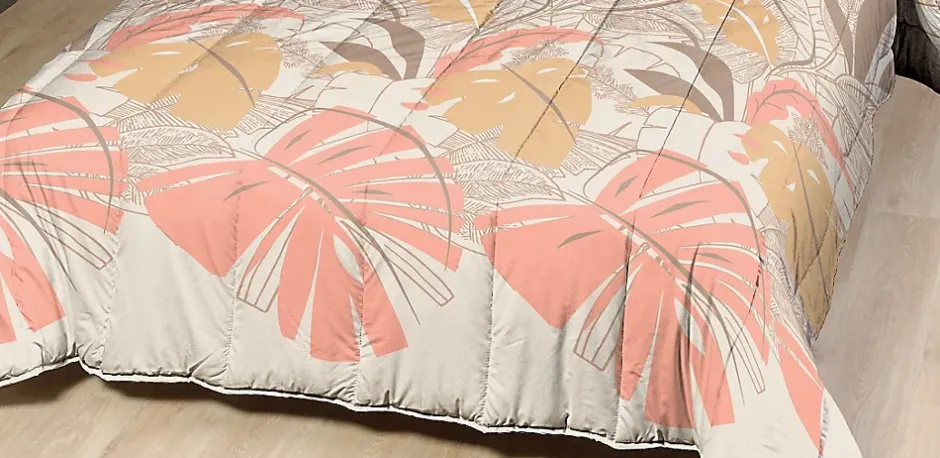 Mortreux Couette Légère Imprimée Natfeuille - 1 Ou 2 Personnes 200 x 200 - 20687 Online