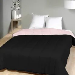 Mortreux Couette légère Noir / Rose pale - 2 personnes 220 x 240 - 13242-2 Sale