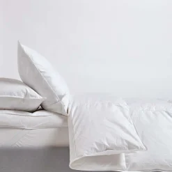 Homescapes Couette légère été 135x200 cm - Couette 1 personne - Duvet et plumes d'oie -