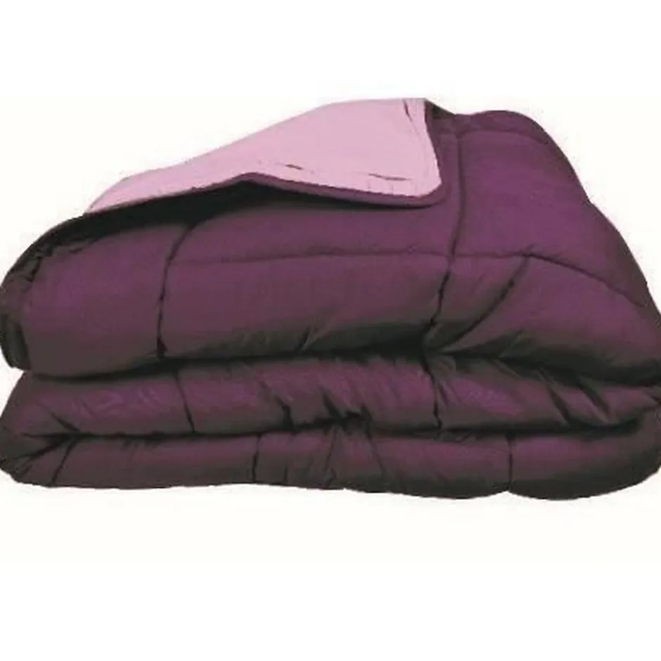 Toison d'Or Couette Microfibre 400g/m² CALGARY Prune & Parme 240x260cm