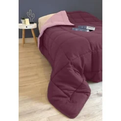 Toison d'Or Couette Microfibre 400g/m² CALGARY Prune & Parme 240x260cm