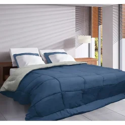Toison d'Or Couette Microfibre 400g/m² CALGARY Petrole & Mastic 140x200cm Online