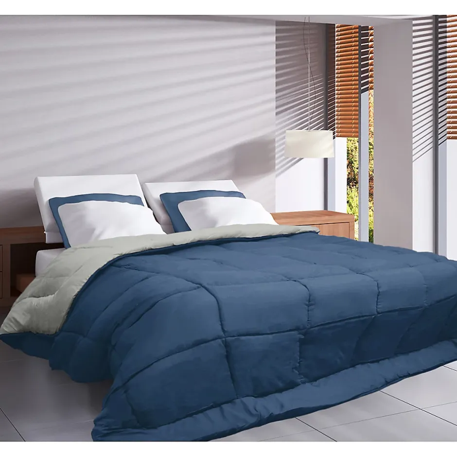 Toison d'Or Couette Microfibre 400g/m² CALGARY Petrole & Mastic 140x200cm Online