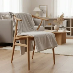 Sacasa Couette Plaid Beige 130x170 cm FLANBERG -