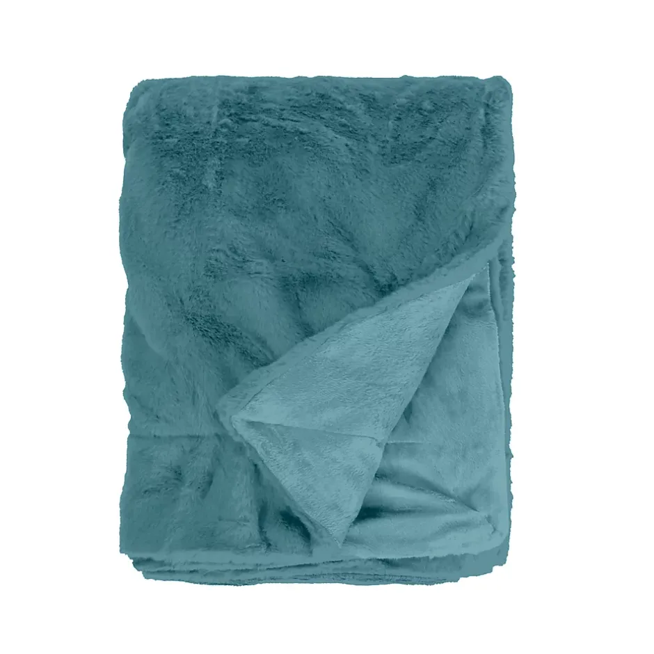 Sacasa Couette Plaid bleue MINNOR 100% Polyester - 130x170 cm - Clearance