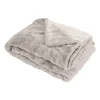 Sacasa Couette Plaid gris en Polyester 130x170 cm - Collection MINNOR - Outlet