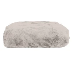 Sacasa Couette Plaid gris en Polyester 130x170 cm - Collection MINNOR - Outlet