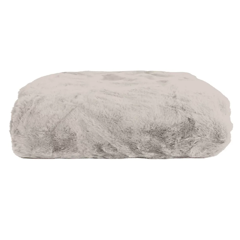 Sacasa Couette Plaid gris en Polyester 130x170 cm - Collection MINNOR - Outlet