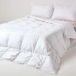 Homescapes Couette Premium tempérée printemps/été en duvet d'oie 9 Tog - 200 x 200 cm - Hot