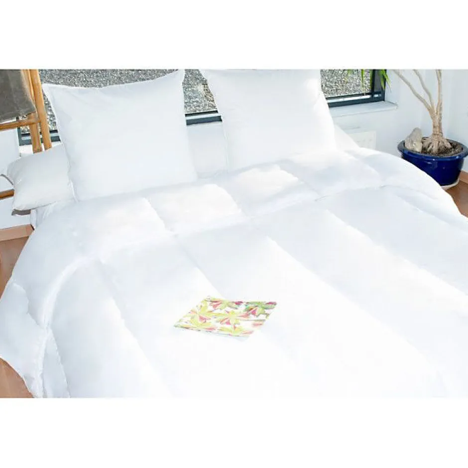 Bleu Calin Couette protection totale anti acariens 400 gr/m² 140 x 200 cm pour lit 1 place 90 x 190 cm