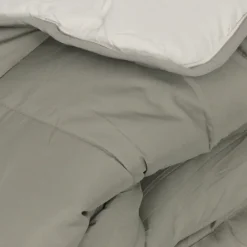 Linnea Couette été 240x220 cm COCOON BICOLORE Taupe/Lin garnissage fibre polyester 200g/m2 Hot
