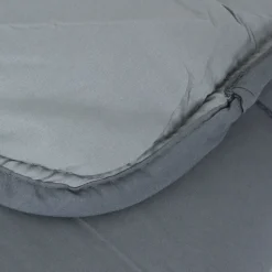 Linnea Couette été 260x240 cm COCOON BICOLORE Acier/Argent garnissage fibre polyester 200g/m2