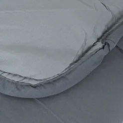 Linnea Couette été 240x220 cm COCOON BICOLORE Acier/Argent garnissage fibre polyester 200g/m2