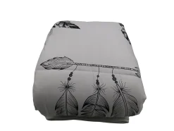Mortreux Couette tempérée imprimée attrape rêve noir - 1 ou 2 personnes 200 x 200 - 10742