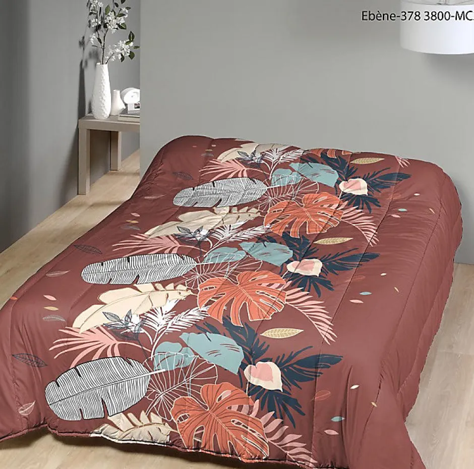 Mortreux Couette Tempérée Imprimée Ebène - 1 Personne 140 x 200 - 16023 Outlet