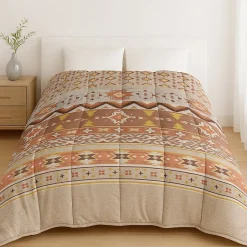 Mortreux Couette Tempérée Imprimée Ethnic - 1 Ou 2 Personnes 200 x 200 - 20884