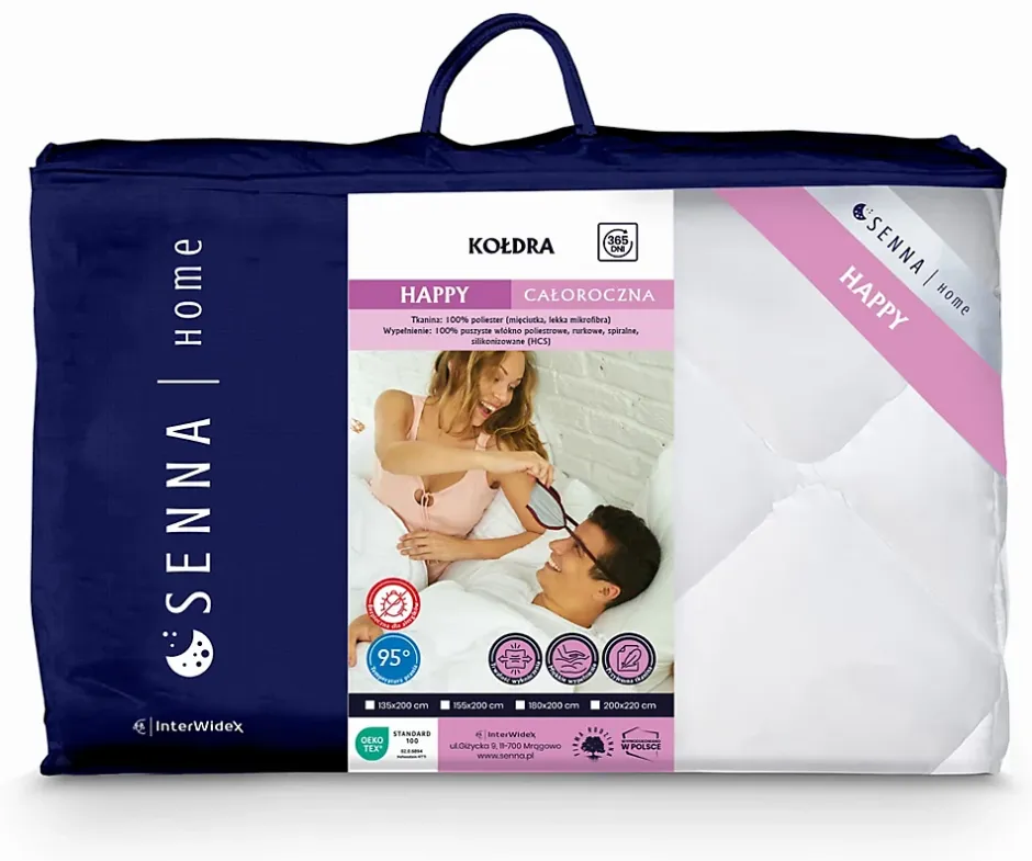 Senna Home Couette toutes l'année 155x200 HAPPY Clearance