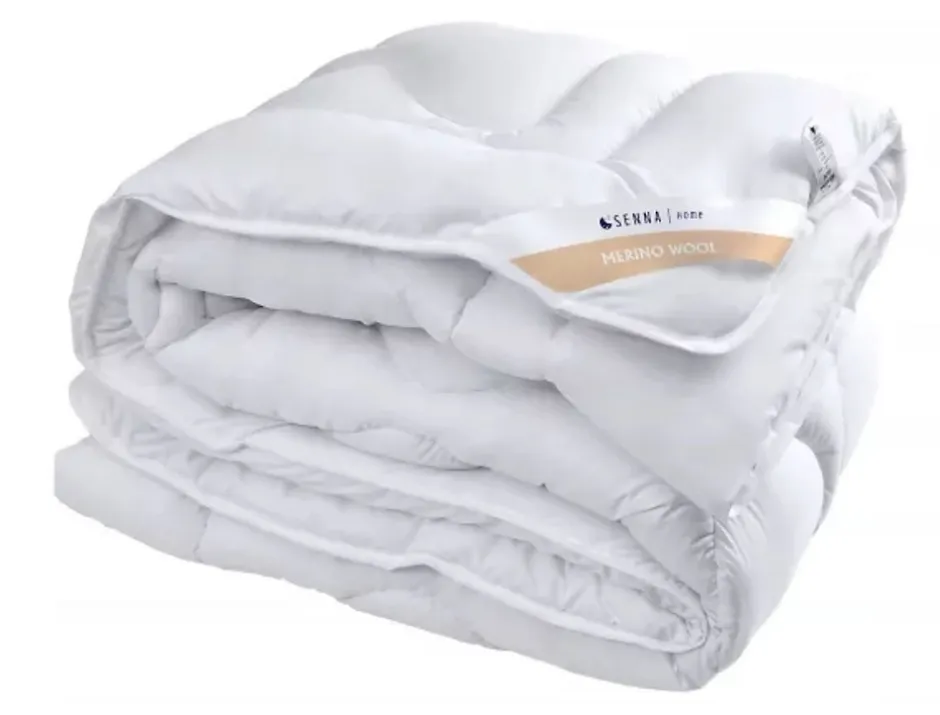 Senna Home Couette toutes saisons 135x200 MERINO WOOL , Blanc Discount