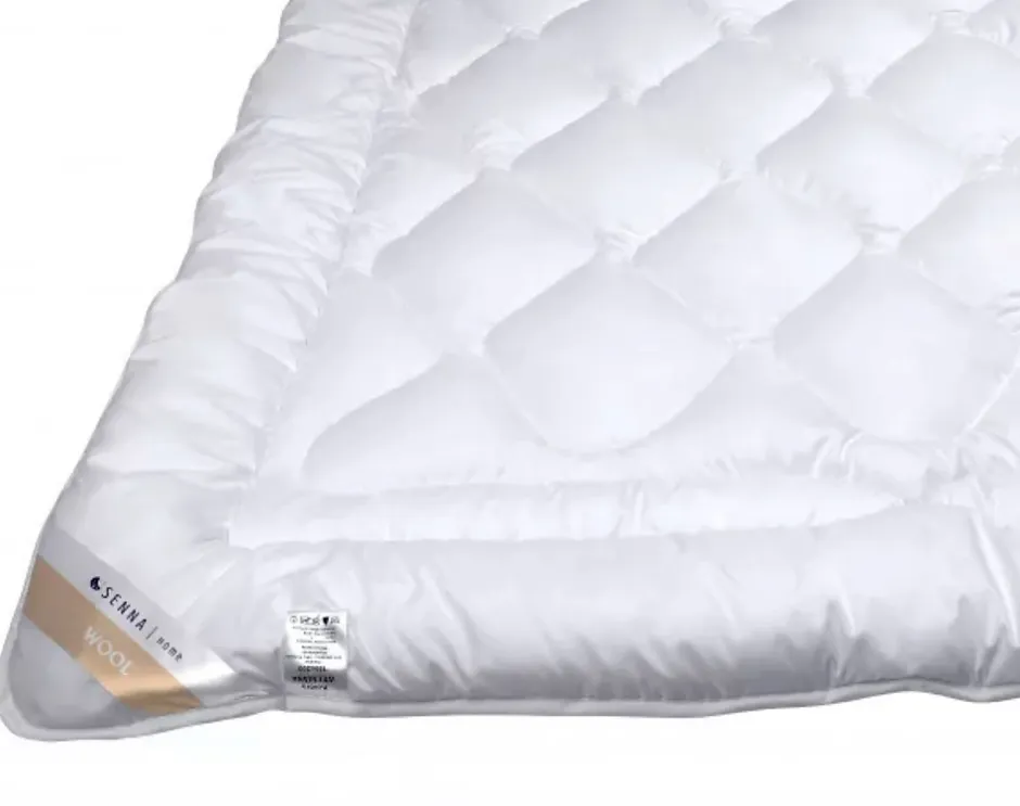 Senna Home Couette toutes saisons 135x200 MERINO WOOL , Blanc Discount