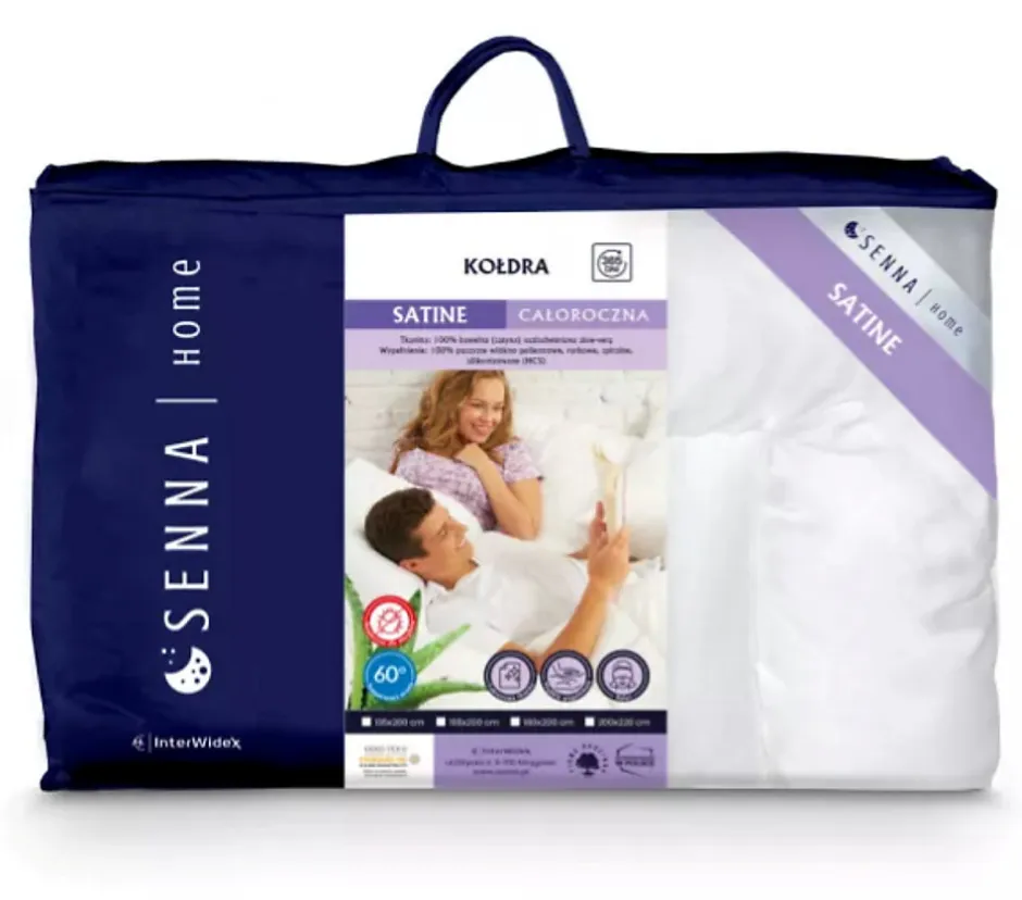 Senna Home Couette toutes saisons 135x200 cm SATINE,