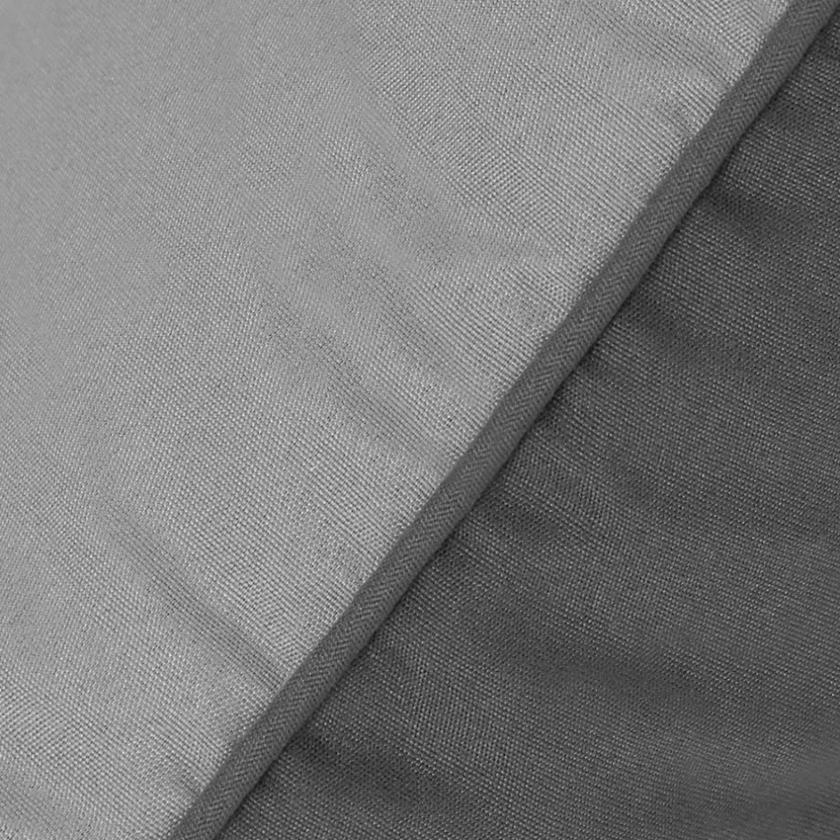 IDMarket Couette 220x240 CM ABBY bicolore gris clair et gris 300 gr + 2 oreillers