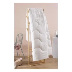 Dodo Couette 220x240 cm CHAMPS DE LIN - Chaude - 450G/m² - Couette 2 personnes -Douce et Chaude -Anti-acariens Antibactériens