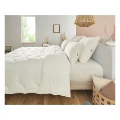 Dodo Couette 140x200 cm CHAMPS DE LIN - Chaude - 450G/m² - Couette 1 personne -Douce et Chaude -Anti-acariens Antibactériens -