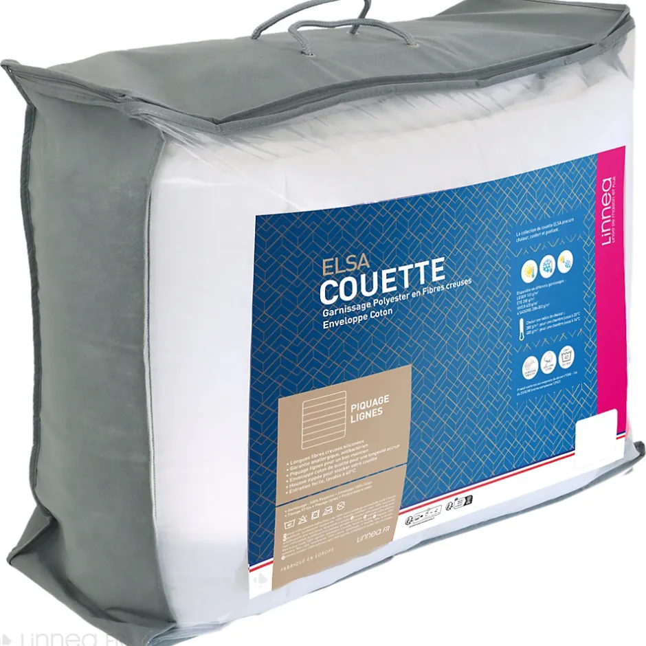 Linnea Couette 240x220 cm hiver ELSA garnissage fibre polyester 400g/m2