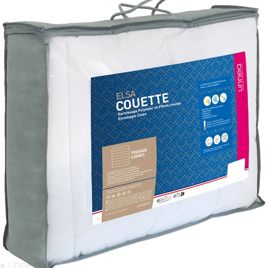 Linnea Couette 160x200 cm hiver ELSA garnissage fibre polyester 400g/m2