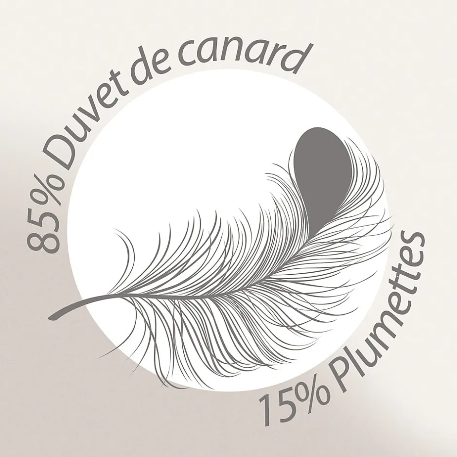 Linnea Couette 280x240 cm été FINLANDE garnissage naturel duvet de canard 180g/m2