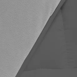 IDMarket Couette 220x240 CM ZOE polaire biface gris clair et gris 400 gr Discount