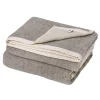 Toison d'Or Couverture 100% Laine Toison DOr 180 x 240 taupe naturel